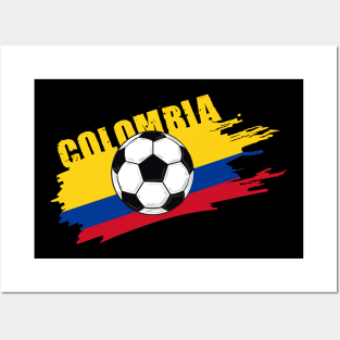 Colombia Soccer Colombia Futbol Football Colombian soccer Flag Jersey Posters and Art